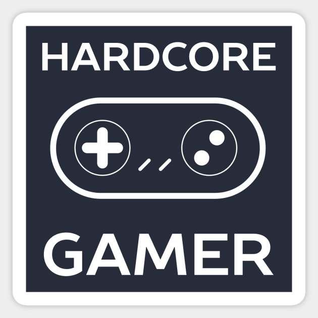 Hardcore Gamer T-Shirt Sticker by happinessinatee